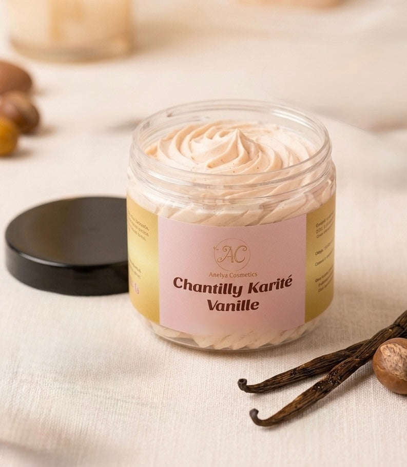 Chantilly karité Vanille 200g - Nutrition Intense - naturel & artisanal corps et Cheveux