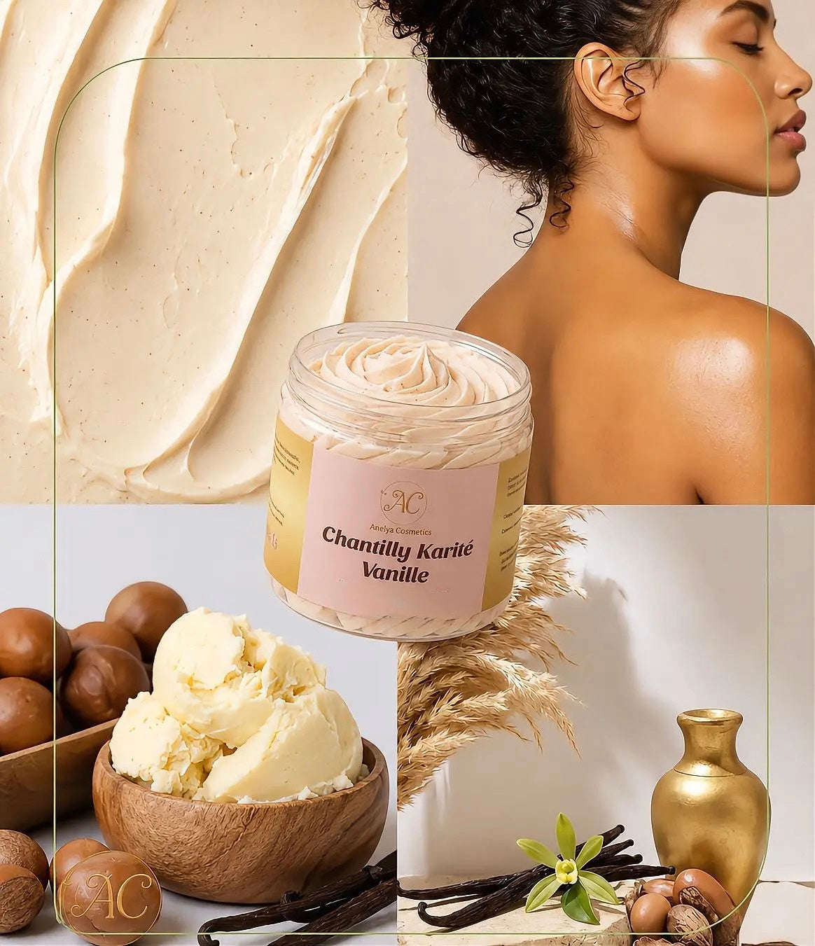 Chantilly karité Vanille 200g - Nutrition Intense - naturel & artisanal corps et Cheveux