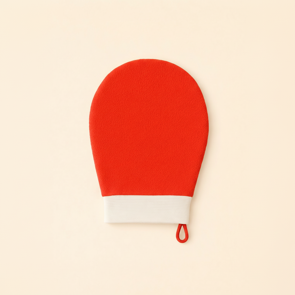 Gant rouge en crin - #EDDDBF